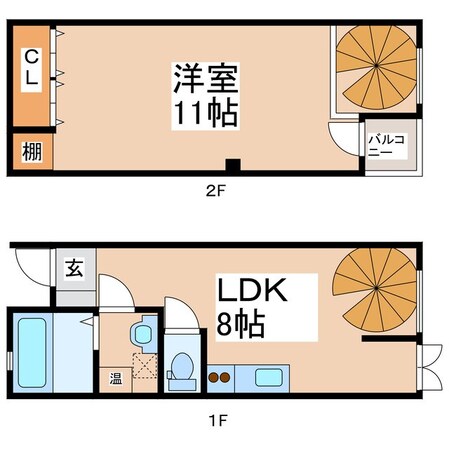 上田駅 徒歩19分 1-2階の物件間取画像